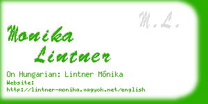 monika lintner business card