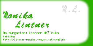 monika lintner business card